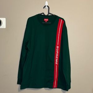 Supreme Long Sleeve Shirt Green Men's Size XL